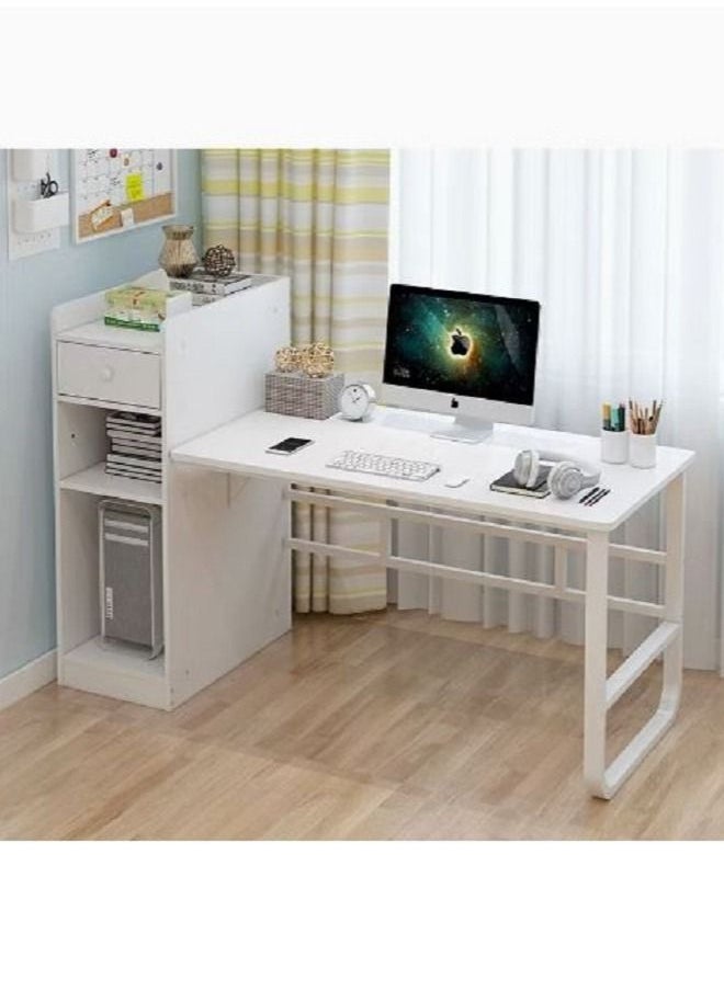 AGD - Study Table Computer Desk with Bookcase 110x60x110cm - Image 1