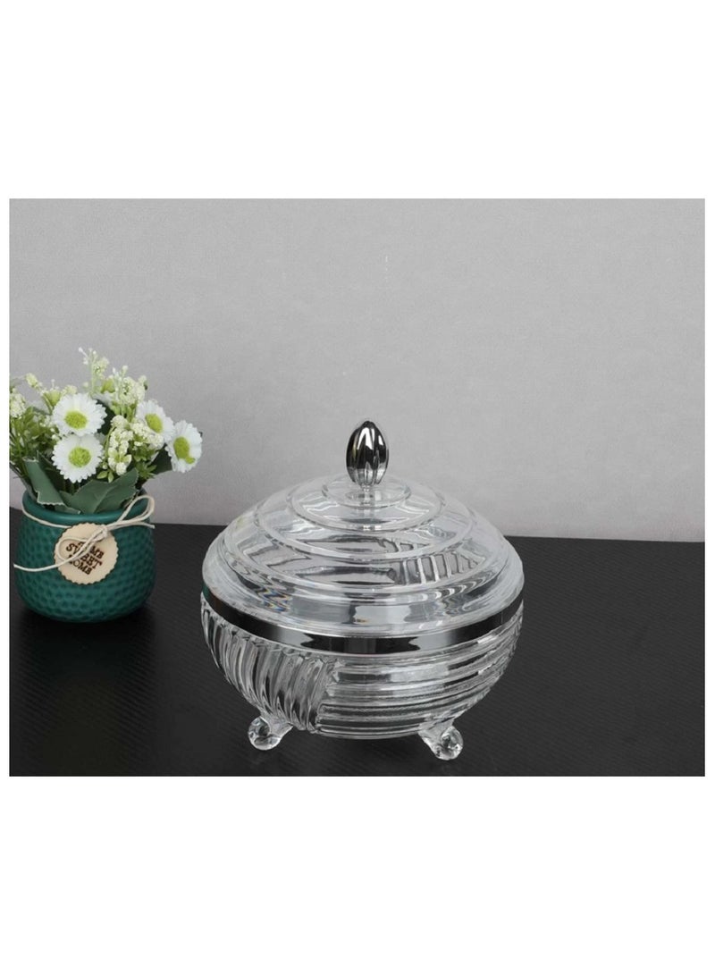 Acrylic scroll with a silver font, with a circular transparent cover, size 18 cm - Image 1
