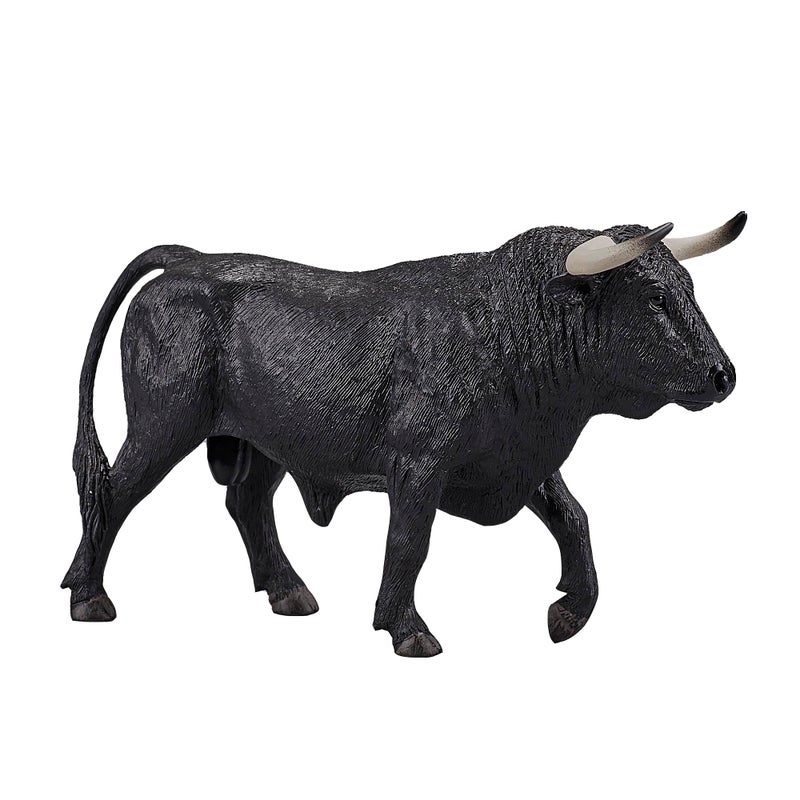 MOJO Spanish Bull Realistic Farm Animal Toy Replica Hand Painted Figurine - Image 1