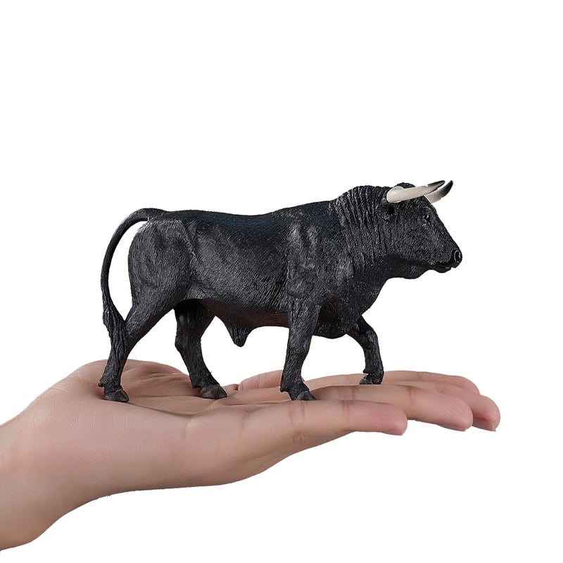 MOJO Spanish Bull Realistic Farm Animal Toy Replica Hand Painted Figurine - Image 4