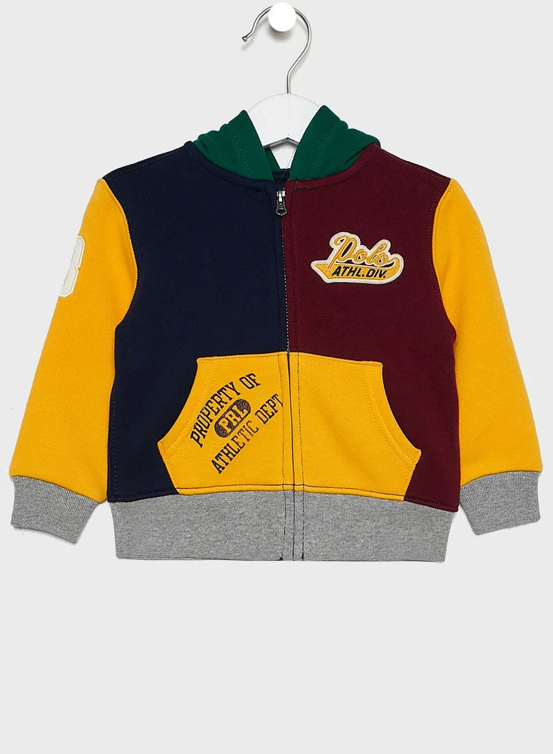 POLO RALPH LAUREN Infant Color Block Hoodie + Sweatpants Set