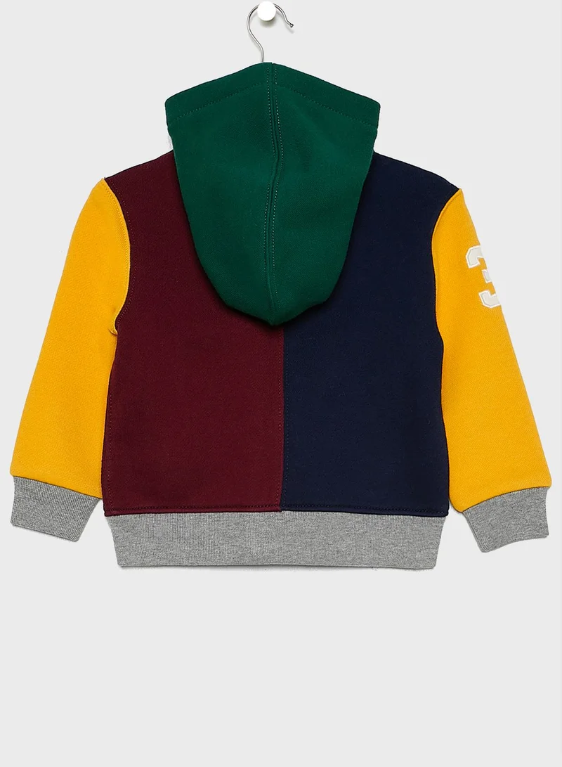 POLO RALPH LAUREN Infant Color Block Hoodie + Sweatpants Set