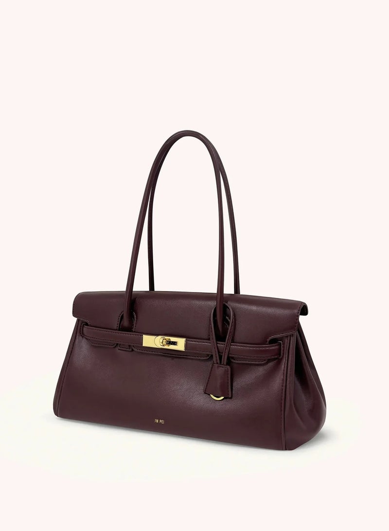 JW PEI Yara Shoulder Bag - Dark Burgundy - Image 2