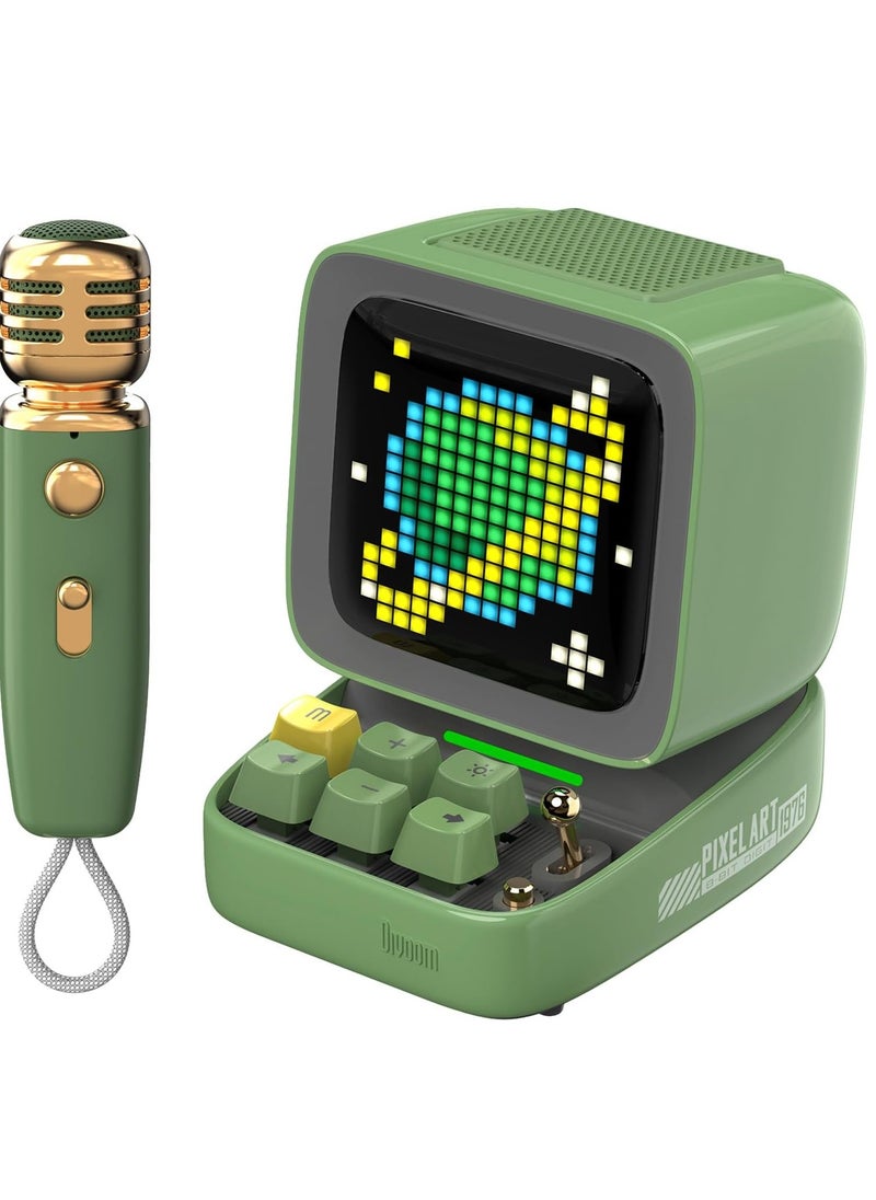 Divoom Ditoomic Bluetooth Speaker Microphone Karaoke Function Green  - Image 1