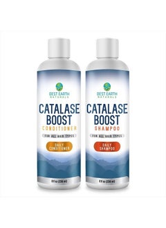 Best Earth Naturals Catalase Formula Starter Kit Includes 60 Capsules of Catalase 10,000 Supplement,1 Full Size Bottle of Catalase Shampoo 8 Ounces and Catalase Conditioner 8 Ounces  - Image 3