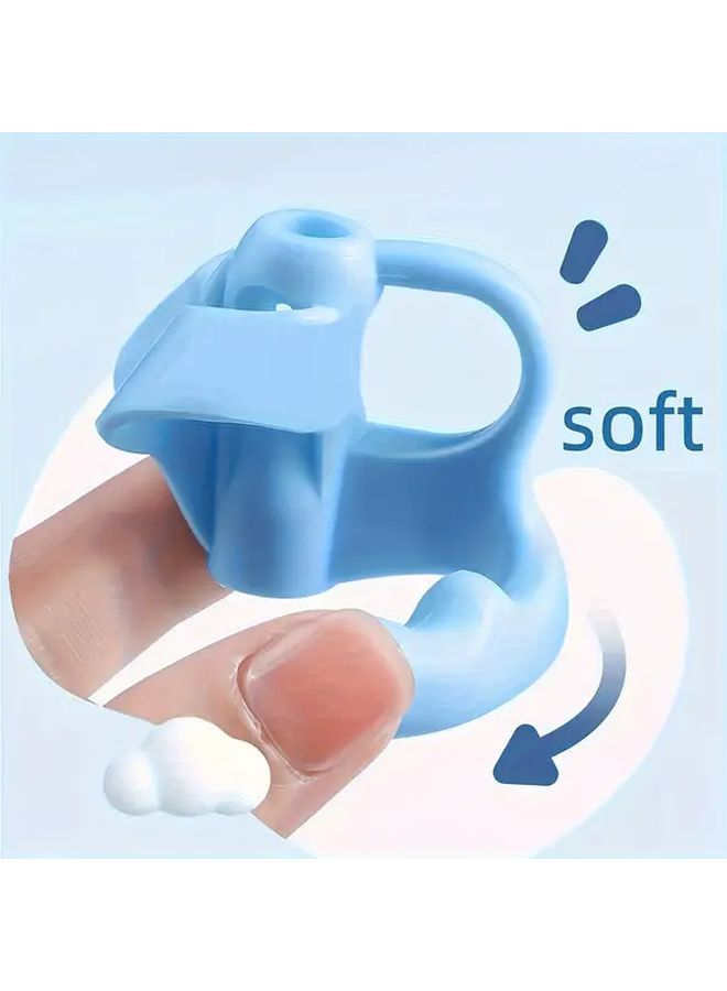 5 Random Colors Silicone Grip Pen Trainer Ergonomic Triangle Posture Correction Tool Writing Aid - Image 5