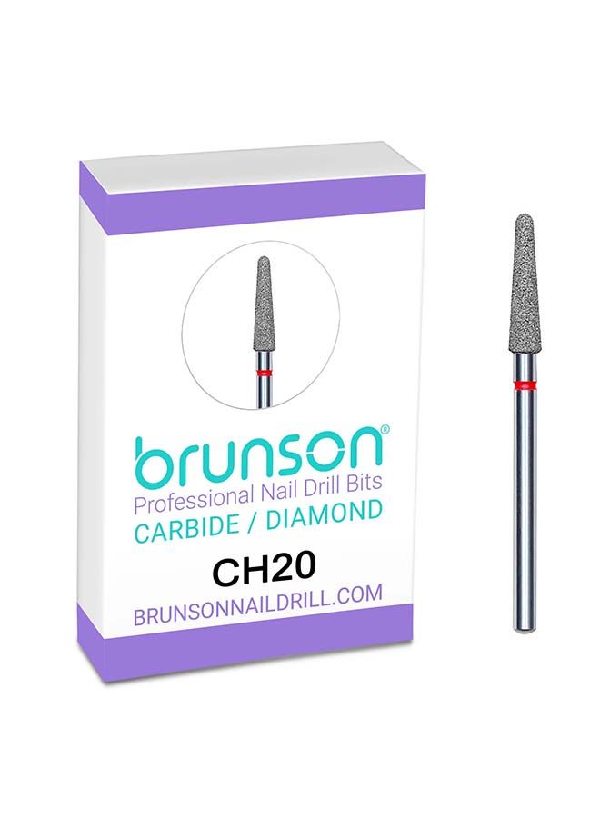 brunson Nail Drill Bits Diamond Cuticle Remover Nail Bits CH20 - Image 1