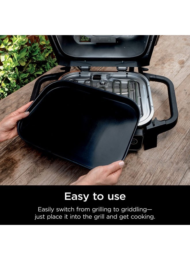 Ninja Ninja XSKGRDPLT Woodfire, Outdoor Flat Top Griddle Plate, Compatible with Ninja Woodfire Grills (OG700 series), Ceramic Coating, Insert, Black/Grey  - Image 4