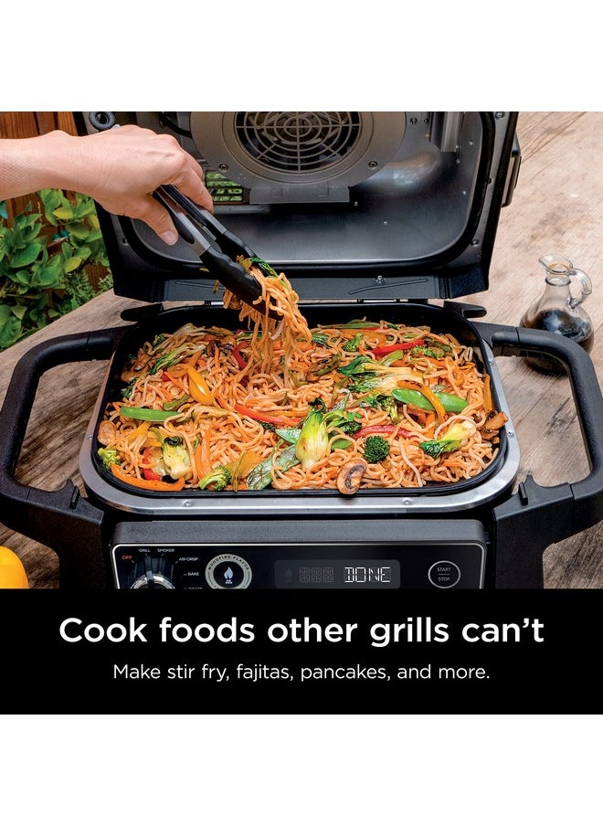 Ninja Ninja XSKGRDPLT Woodfire, Outdoor Flat Top Griddle Plate, Compatible with Ninja Woodfire Grills (OG700 series), Ceramic Coating, Insert, Black/Grey  - Image 2