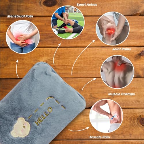 ENINAS Velvet Heating Bag, Electric Hot Water Bag for Pain Relief, Heat Pouch Pad, Multicolor - Image 5