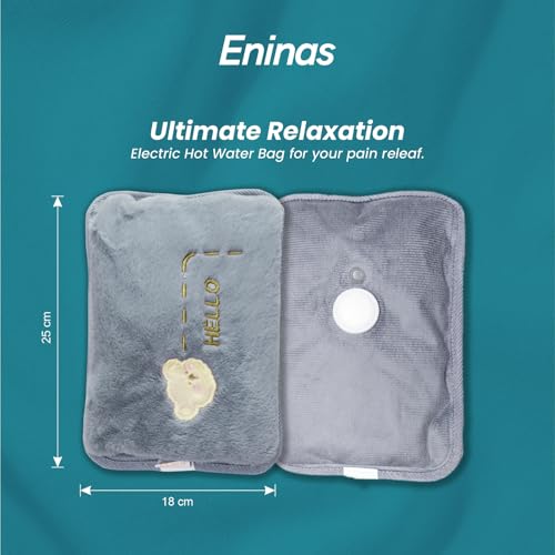 ENINAS Velvet Heating Bag, Electric Hot Water Bag for Pain Relief, Heat Pouch Pad, Multicolor - Image 2