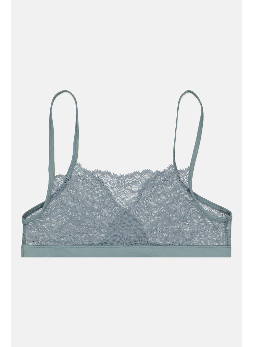 Etam Women Non Padded Bra, Sage  - Image 2