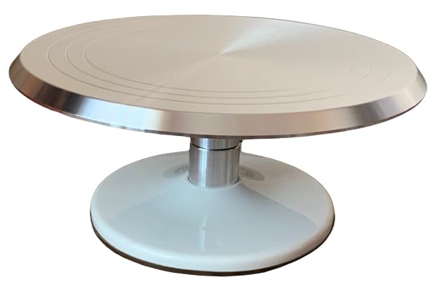 SHOAIB Smooth Rotating Turntable for Cake and Cupcakes Decoration(1 Pcs) Cake Decorating Turntable Metal Cake Stand - Image 3