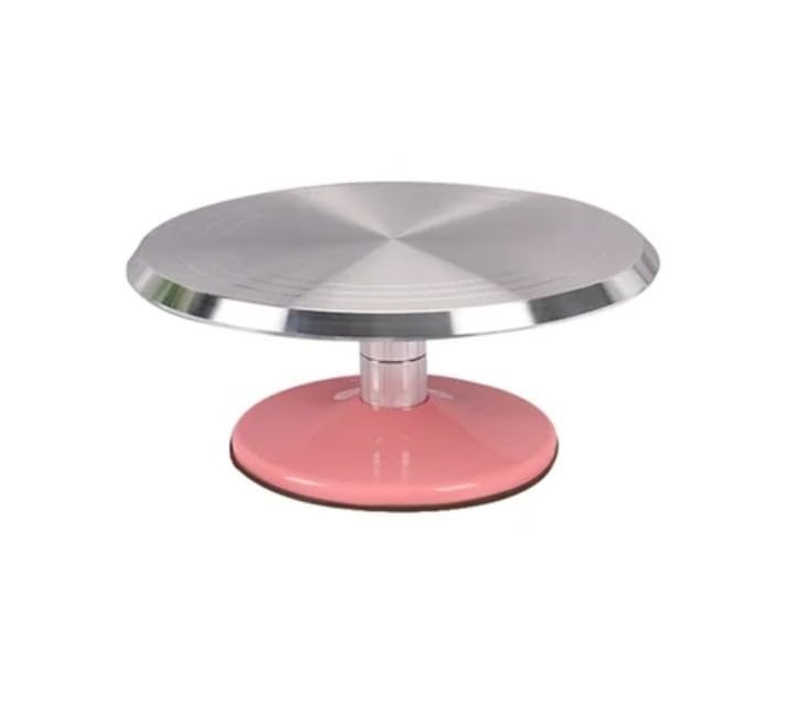SHOAIB Smooth Rotating Turntable for Cake and Cupcakes Decoration(1 Pcs) Cake Decorating Turntable Metal Cake Stand - Image 1