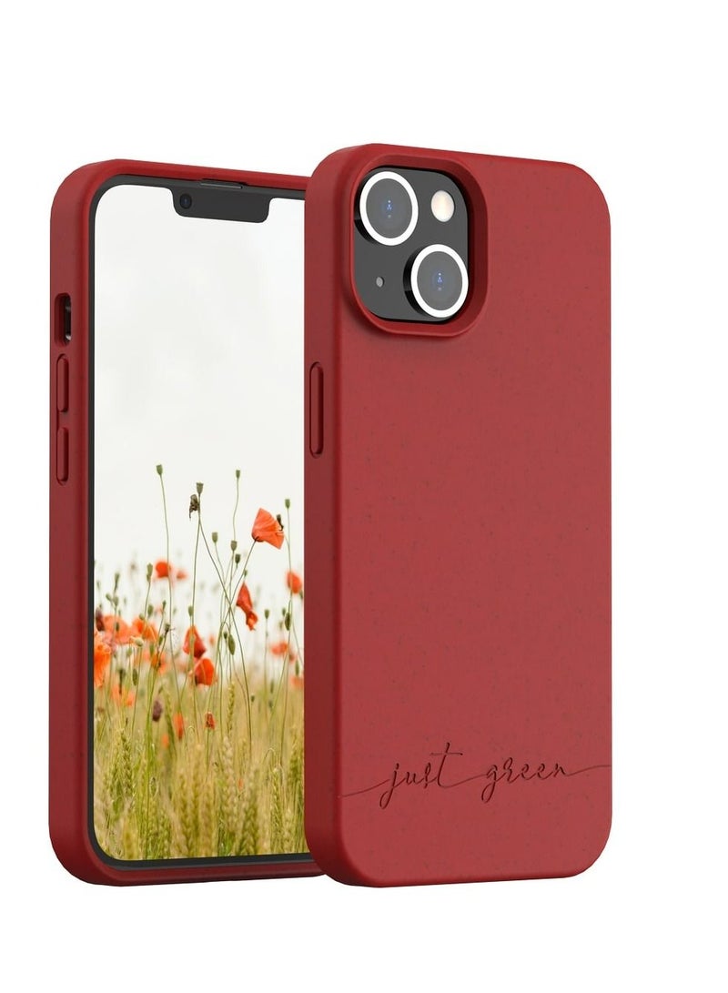 BIGBEN Just Green  iPhone 14 Case Natural Red - Eco-designed - Image 1