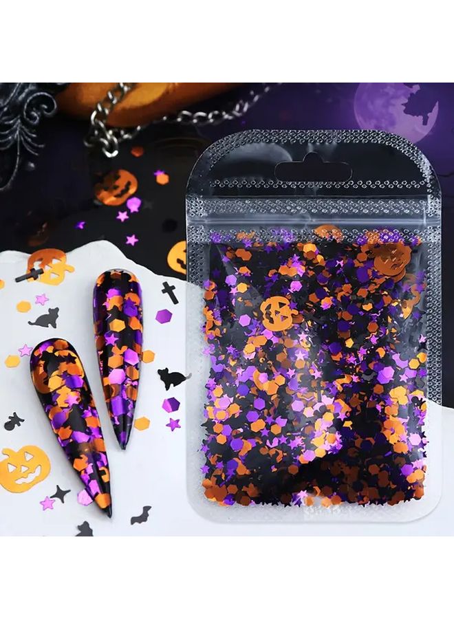 GD 5g وول ستريت جورنال هالوين قرع عبر بريق الترتر لصنع المفاتيح الراتنجية - Image 3