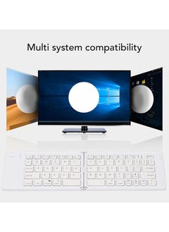 CMGTYYD Foldable BT Keyboard - Portable BT 5.0 Wireless Keyboard, Magnetic Ultra Slim Portable Travel Keyboard, Portable Wireless Keyboard Compatible Android Compatible Win  - Image 4