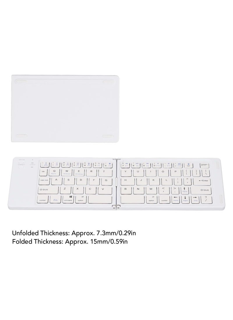 CMGTYYD Foldable BT Keyboard - Portable BT 5.0 Wireless Keyboard, Magnetic Ultra Slim Portable Travel Keyboard, Portable Wireless Keyboard Compatible Android Compatible Win  - Image 5