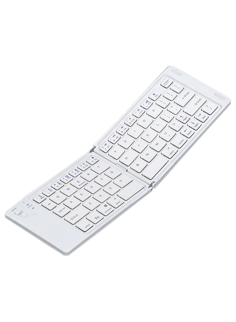 CMGTYYD. لوحة المفاتيح BT القابلة للطي - لوحة المفاتيح المحمولة BT 5.0 اللاسلكية ، لوحة مفاتيح المحمولة السفر فائقة الرقيقة المغناطيسية ، لوحة مفاتيح لاسلكية محمولة متوافقة مع Android متوافقة مع Win - Image 1