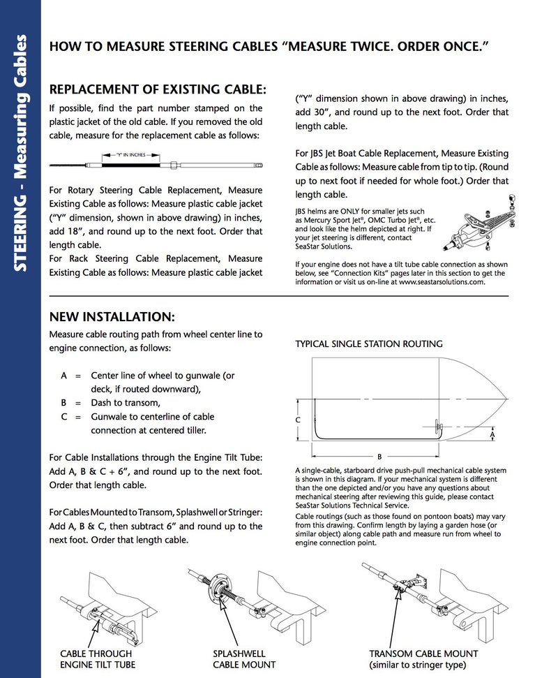 SeaStar مجموعة توجيه Dometic Seastar Xtreme NFB (بدون ردود فعل) مع كابل واحد، SSX17621، 21 قدم. - Image 5