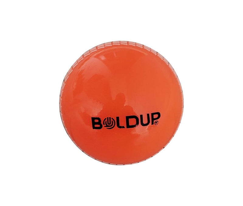 IFOLDUP Practice Cricket Ball | Wind Balls | Swing Ball | Indoor & Outdoor Street & Beach Cricket | Synthetic Match Practice Training (1 PC Orange) - Image 3
