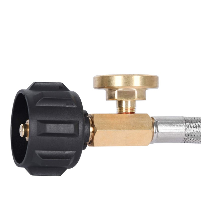 GasSaf 5FT Propane Hose, Propane Adapter Hose with Gauge for Weber Q Series Grill, Heater, Blackstone Griddles, Camp Stove - Image 5