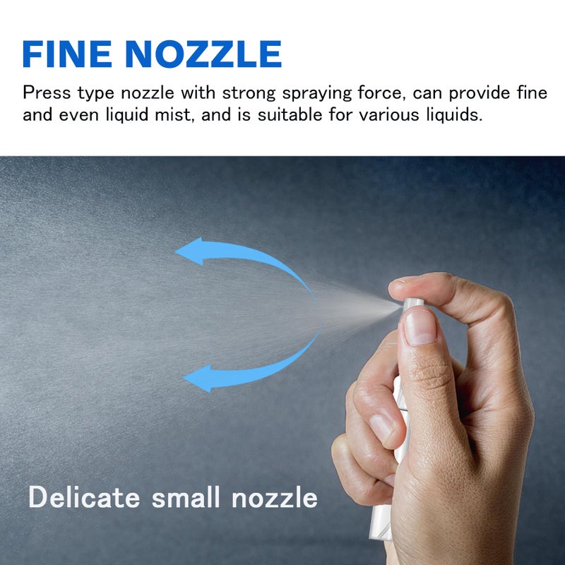 Csdtylh Mini Spray Bottle  Clear Plastic Empty Sample Containers  Fine Mist Perfume Travel Refillable Spray Bottle Perfume Atomizer Small Portable Bottle For Cleaning  Travel  Essential Oils (60  5Ml) - Image 4