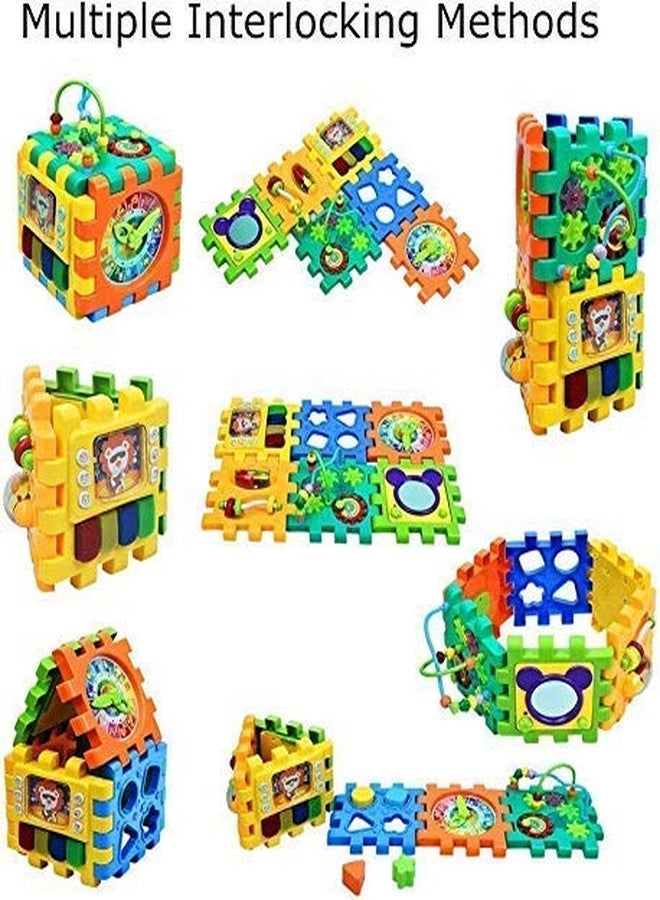 STOFFIER GARTEN Activity Cube for Toddlers Baby Educational Musical Toy for Kids - Early Development Learning Toys with 6 Different Activities - Best Gift for Children (Educational Cube) - Image 3