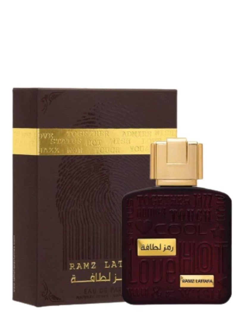 Lattafa Perfumes Ramz Lattafa Gold for EDP - Eau De Parfum 100ML (3.4oz) | Creamy and Deep | Elegant Blend with Pineapple,Guaiac Wood,Apple,Patchouli,and Vanilla | Everyday Essential | by Lattafa - Image 1