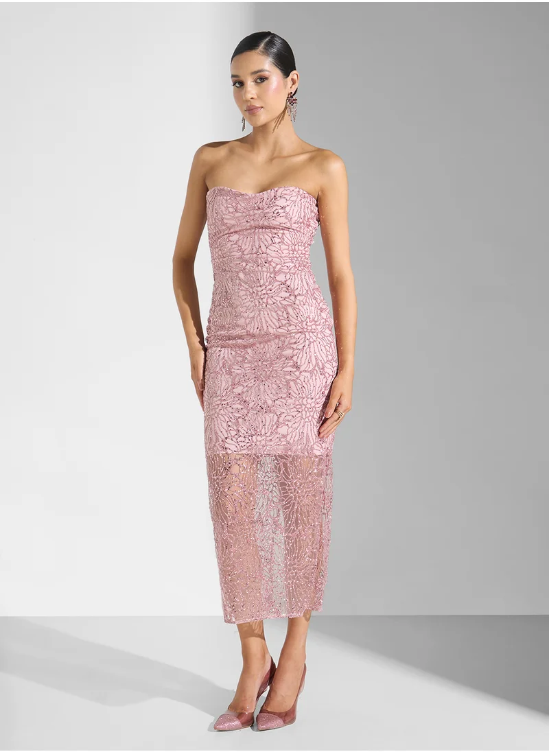 ايلا ليمتد اديشن 3D Textured Bandeau Dress