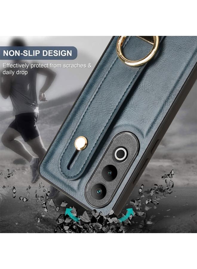 اس-توب جراب خلفي من الجلد لهاتف OnePlus Nord CE4 مع سوار معصم - Image 5
