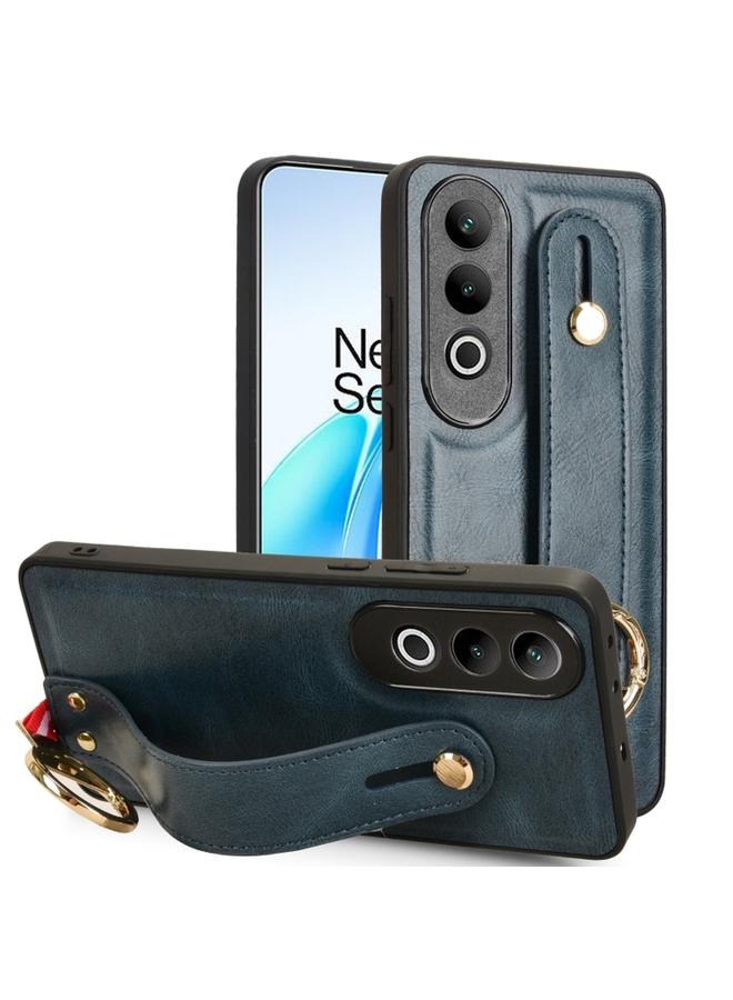 اس-توب جراب خلفي من الجلد لهاتف OnePlus Nord CE4 مع سوار معصم - Image 1