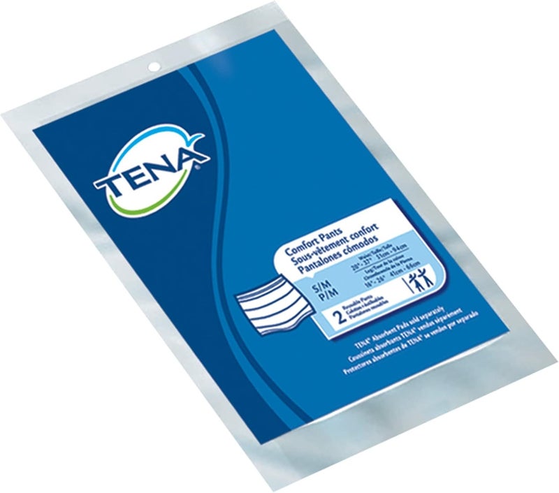 Tena Comfort Pull On Incontinence Knit Fixation Pants SmallMedium Blue 2 Count - Image 2