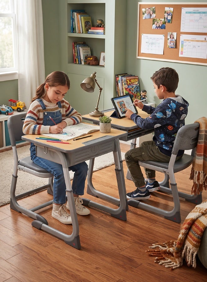 Living Modern High Quality Student Desk and Chair Set, TABLE 60x45x78, CHAIR 39x35x78 CM - Image 3