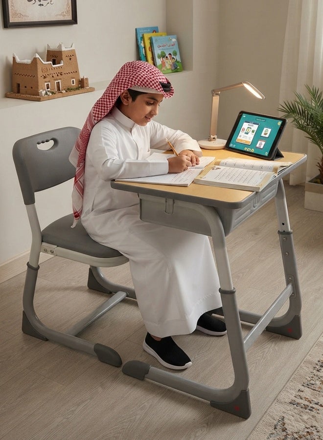 Living Modern High Quality Student Desk and Chair Set, TABLE 60x45x78, CHAIR 39x35x78 CM - Image 1
