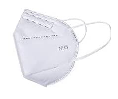 Swaraj N95 Face Mask with Nose Pin in White Colour for Adults Men Women  - Image 1
