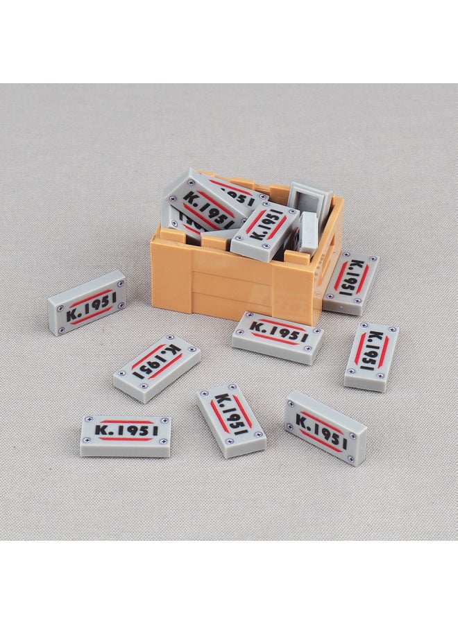 Pattern K.1951 Printing 1x 2 Building Blocks 3069 City Traffic Vehicle Model Accessories Compatible With Lego Toys - Image 3