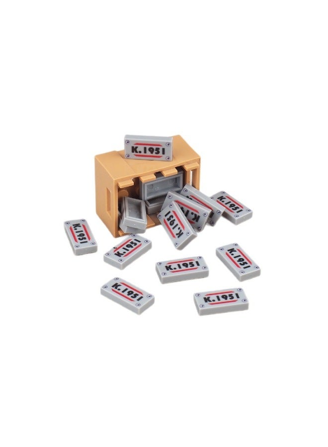 Pattern K.1951 Printing 1x 2 Building Blocks 3069 City Traffic Vehicle Model Accessories Compatible With Lego Toys - Image 5