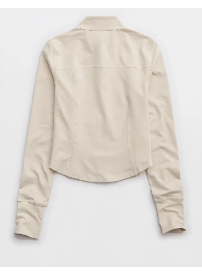 آري من امريكان ايجل OFFLINE By Aerie The Hugger Double Zip Jacket