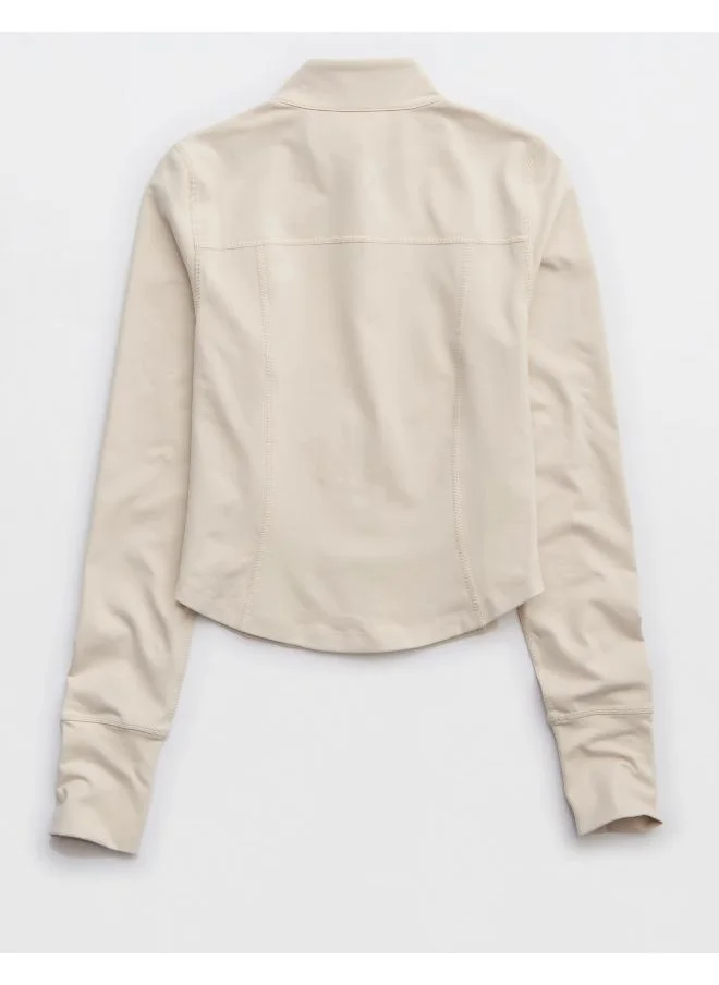 آري من امريكان ايجل OFFLINE By Aerie The Hugger Double Zip Jacket