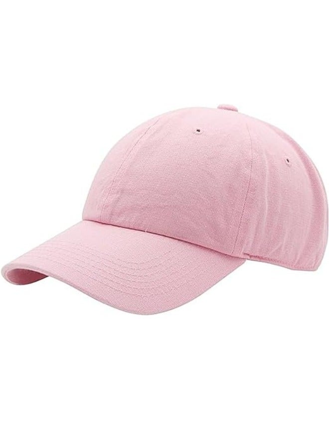 SARAOONT SA100% Cotton Pink Baseball Dad Cap - Adjustable Size Hat for Running, Workouts, and Outdoor Activities - Baseball Cap for Men and Women - Image 3