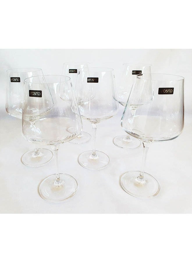 Krosno - Krosno Wine Glass Avant Garde 460ml 6pc Box - Image 1