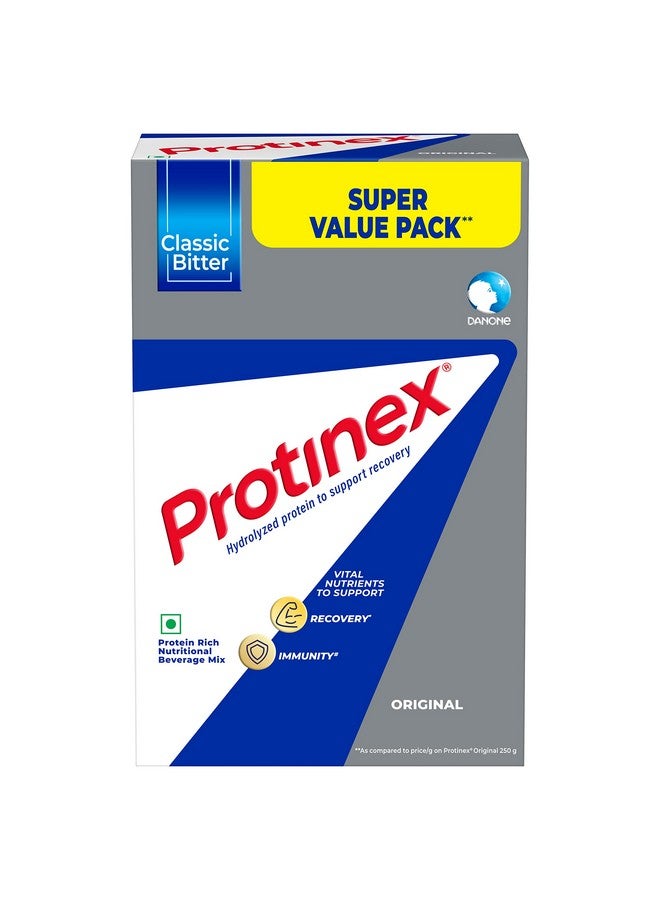 Protinex بروتينكس مزيج بروتين غذائي غني للبالغين - (أصلي، 1 كجم، بIB) مع مغذيات حيوية لدعم الامتصاص الأسرع والمناعة - Image 1