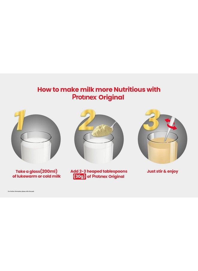 Protinex بروتينكس مزيج بروتين غذائي غني للبالغين - (أصلي، 1 كجم، بIB) مع مغذيات حيوية لدعم الامتصاص الأسرع والمناعة - Image 3
