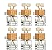 USRommaner 6 Pack8ml Car Outlet Essential Oil DiffuserEmpty Clear Glass Car Air Freshener Vent Decoration Bottle Perfume Diffuser Vials For Aromatherapy Fragrance Ornament1 FunnelDropper - Image 2