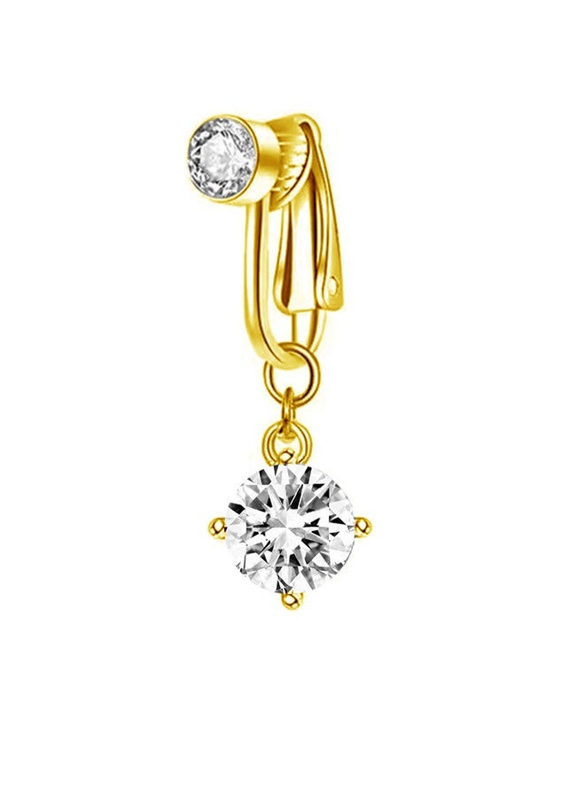 مجموعة من 3 قطع من خواتم البيللي للنساء مطلية بالذهب وبدون ثقب، بتصميم فراشة، خواتم زجاج الكريستال غير قابلة للثقب كهدايا للفتيات في الأعياد والمناسبات والسهرات. - Image 3