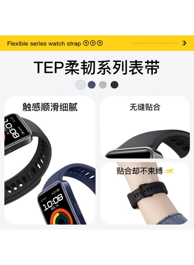 Bho Compatible With Huawei Band 10 Strap, Breathable Sports Band For Huawei Band 8/9, Standard Version Nfc Version Universal Strap, Soft Comfortable Smart Sports Watch Band - Image 1
