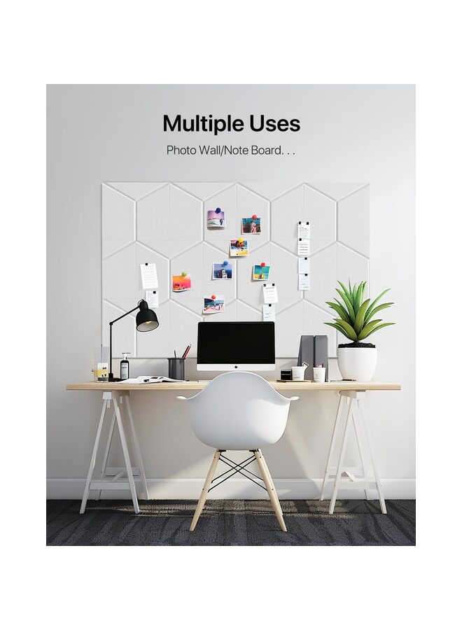 Acoustic Panels Sound Absorbing,Soundproof Wall Panels Self Adhesive Sound Proof Foam Panels for Walls, 12 Pack Y-Line High Density Acoustic Wall Panels,12" X 10" X 0.4" - Image 4