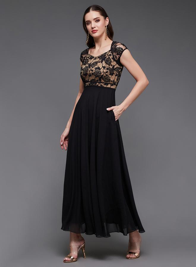 Styli Lace Bodice Maxi Dress - Image 3