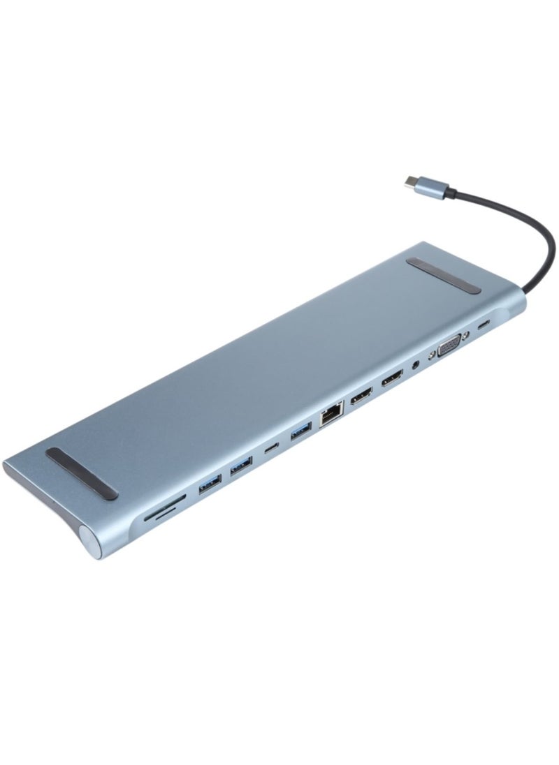 Generic Advanced 8-in-1 USB-C Docking Station with 87W Power Delivery, 4K HDMI, VGA 1080p, Gigabit Ethernet, USB 3.0, Audio Jack, SD/TF Card Slots – Universal Type-C Hub for MacBook, Windows Laptops & More  - Image 4